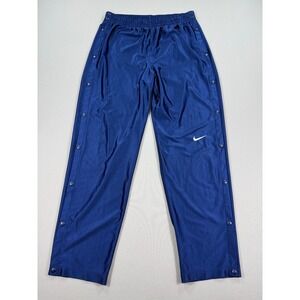 Vintage Nike Tearaway‎ Pants Men's XL Blue Track Snap Button Sides Athletic